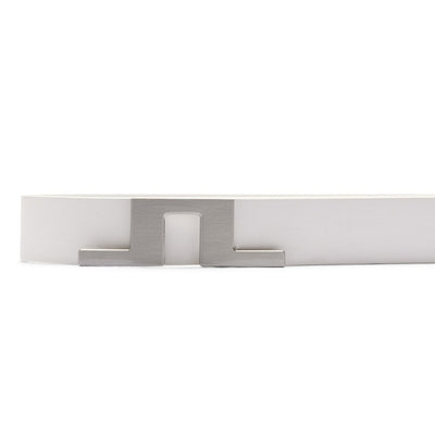 J.Lindeberg Golf Belt - Bridger Leather 3cm - White SS26