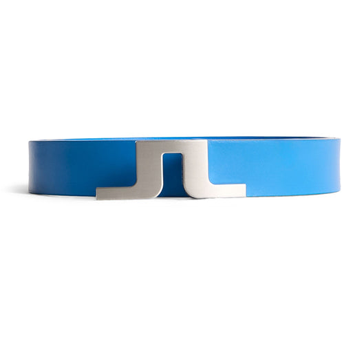 J.Lindeberg Golf Belt - Bridger Leather - Sonic Blue AW25