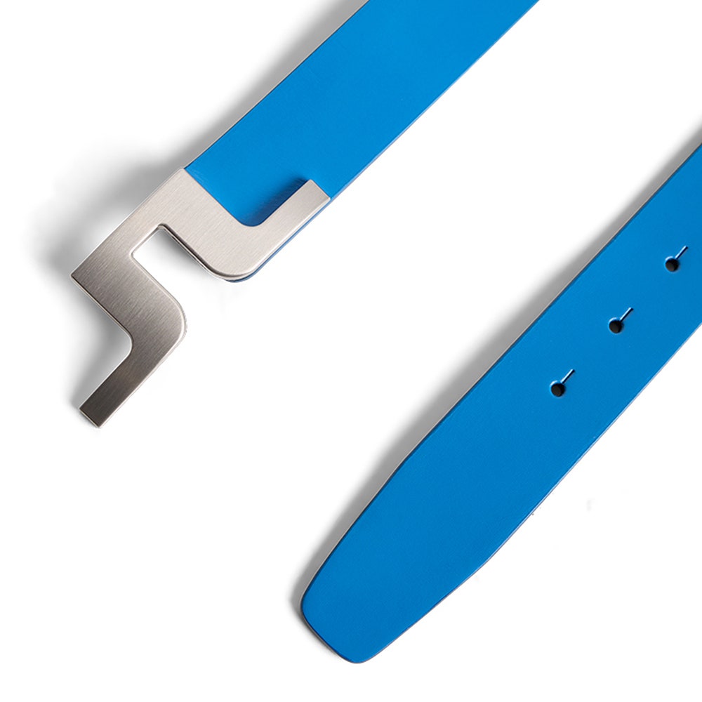 J.Lindeberg Golf Belt - Bridger Leather - Sonic Blue AW25