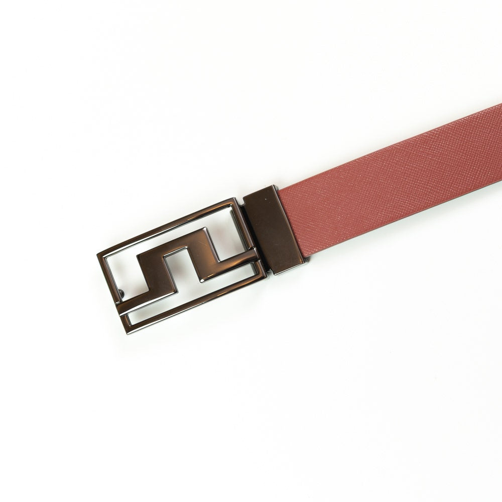 J.Lindeberg Golf Belt - Slater Reversible 3cm - Apple Butter SS26