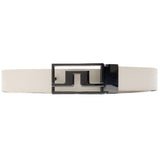 J.Lindeberg Golf Belt - Slater Reversible 3cm - Moonbeam - Wine AW26