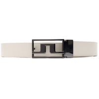 J.Lindeberg Golf Belt - Slater Reversible 3cm - Moonbeam - Wine AW26