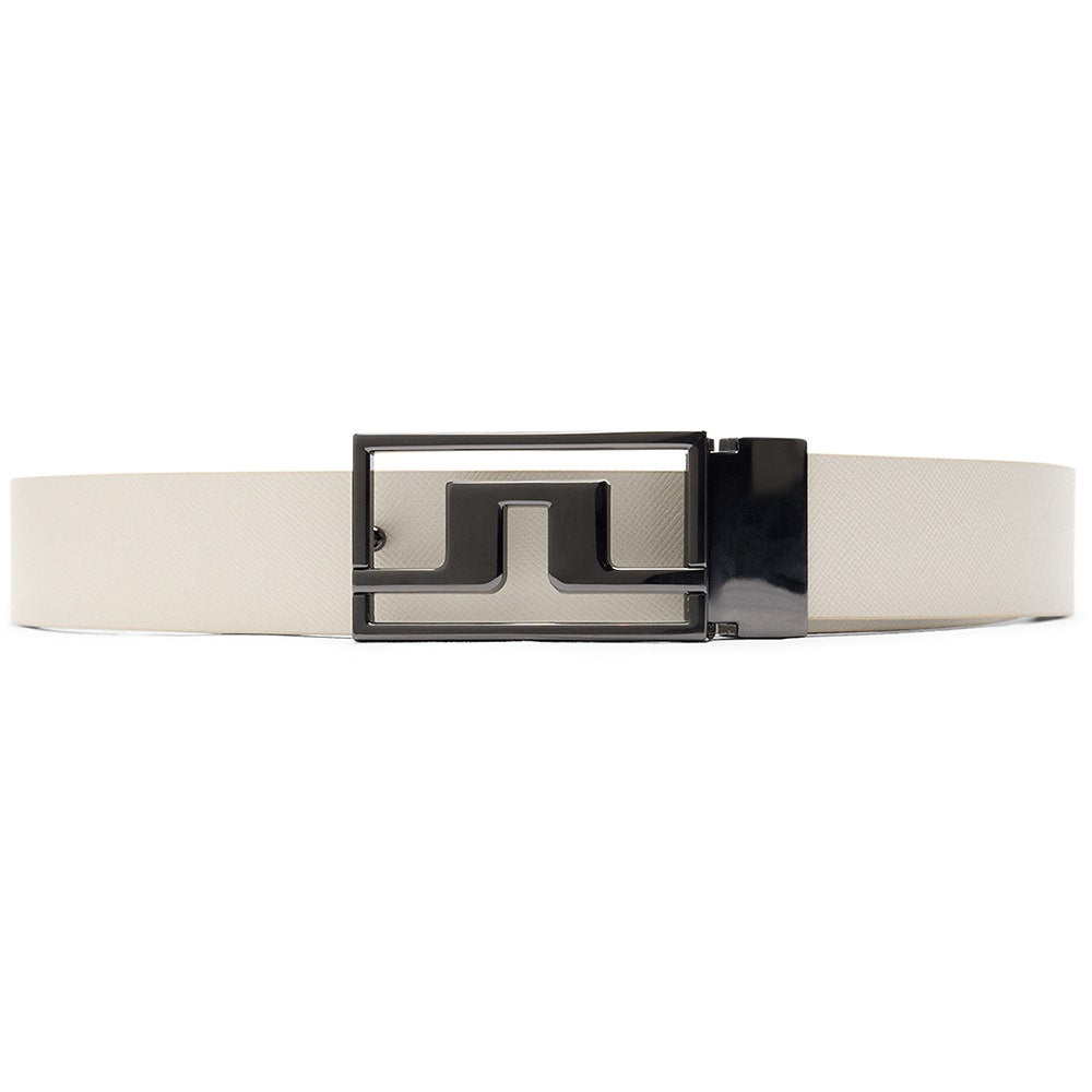 J.Lindeberg Golf Belt - Slater Reversible 3cm - Moonbeam - Wine AW26