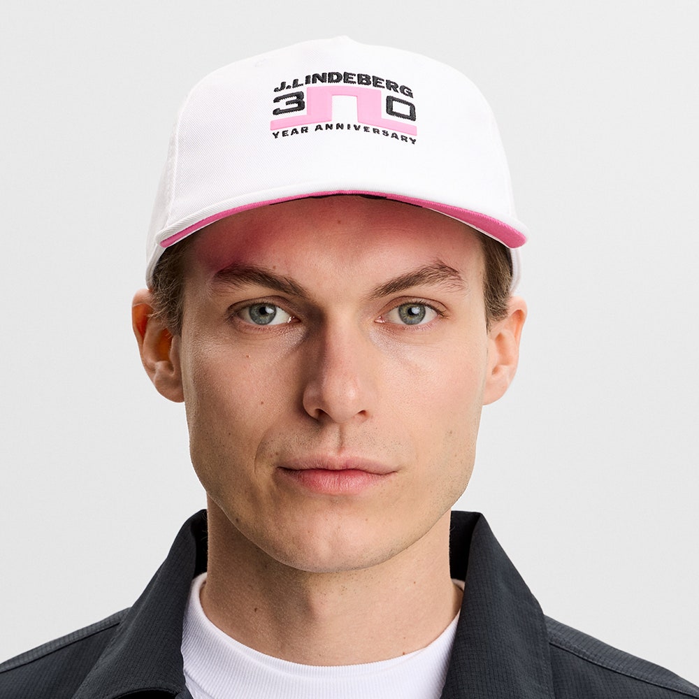 J.Lindeberg Golf Cap - 30Y Snapback - White SH26
