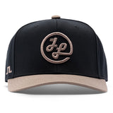 J.Lindeberg Golf Cap - Caddie Two Tone Snapback - Black SS26