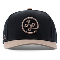 J.Lindeberg Golf Cap - Caddie Two Tone Snapback - Black SS26