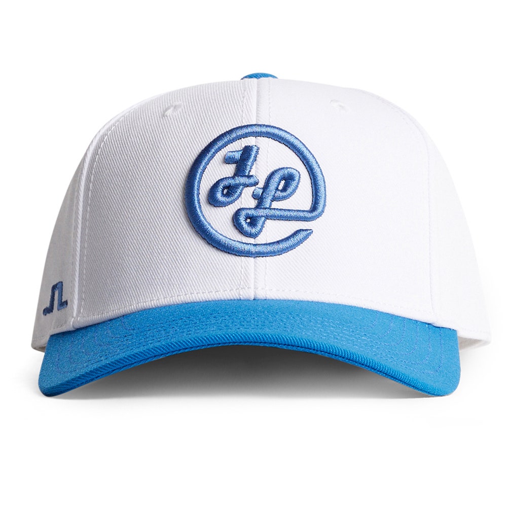J.Lindeberg Golf Cap - Caddie Two Tone Snapback - White SS26