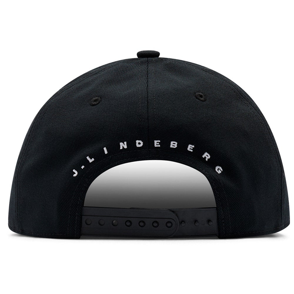 J.Lindeberg Golf Cap - Cyrus Flat Bill - Black AW26
