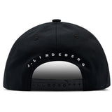 J.Lindeberg Golf Cap - Cyrus Flat Bill - Black AW26
