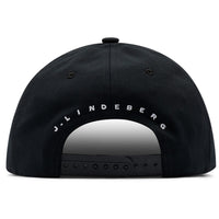 J.Lindeberg Golf Cap - Cyrus Flat Bill - Black AW26