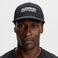 J.Lindeberg Golf Cap - Cyrus Flat Bill - Black AW26