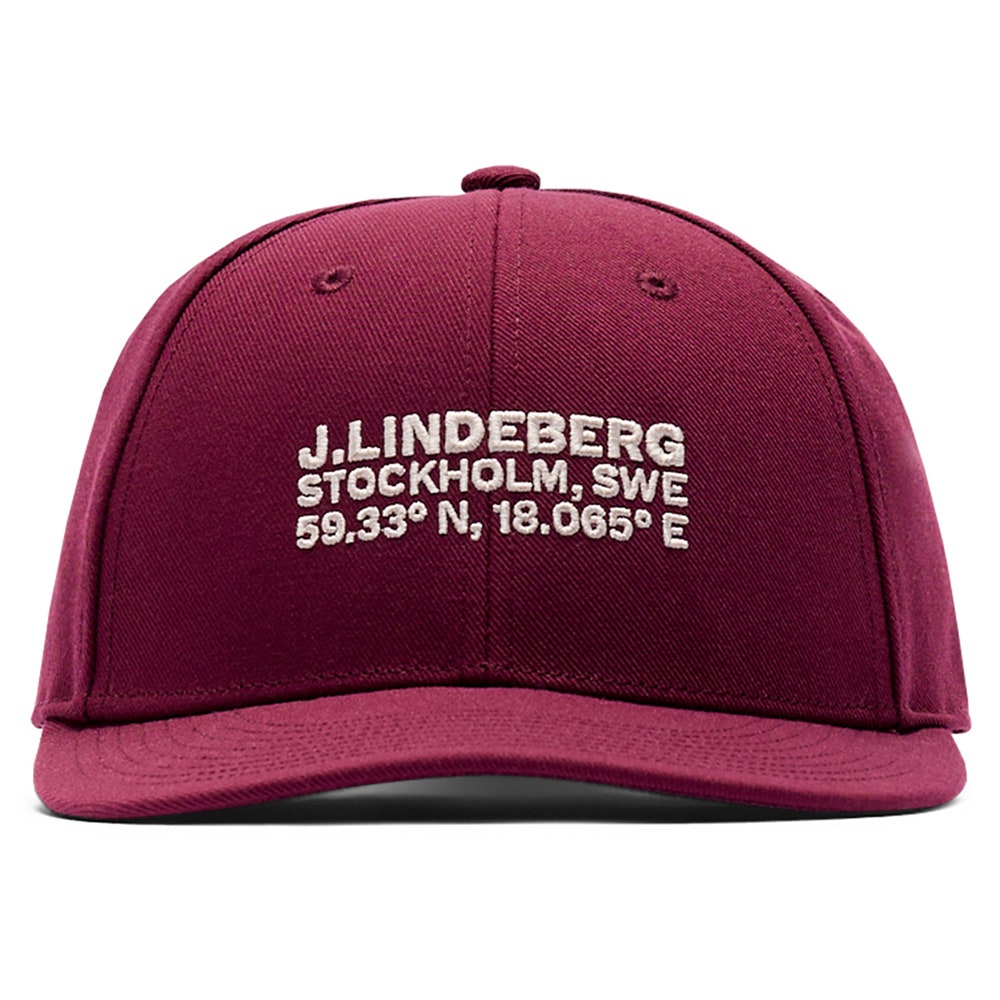 J.Lindeberg Golf Cap - Cyrus Flat Bill - Winetasting AW26