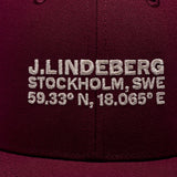 J.Lindeberg Golf Cap - Cyrus Flat Bill - Winetasting AW26
