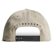 J.Lindeberg Golf Cap - Drive Flat Bill Snapback - Brindle SS26