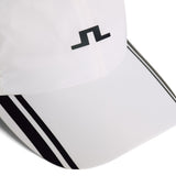J.Lindeberg Golf Cap - Felix Stripe - White PS26