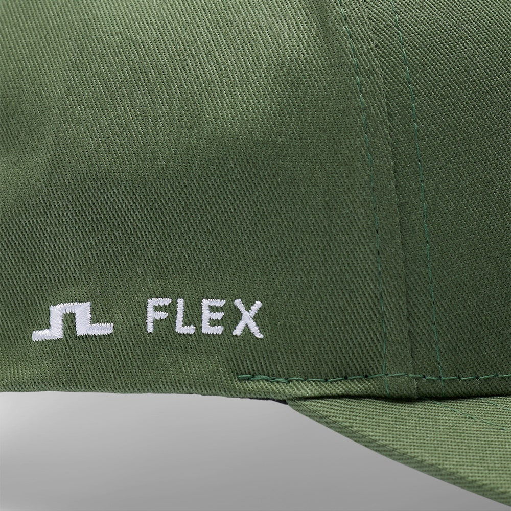 J.Lindeberg Golf Cap - Heath FlexFit 110 Snapback - Hedge Green SS26