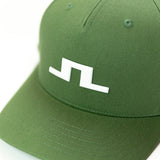 J.Lindeberg Golf Cap - Heath FlexFit 110 Snapback - Hedge Green SS26
