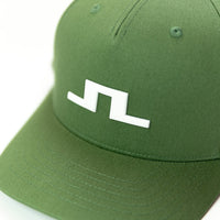 J.Lindeberg Golf Cap - Heath FlexFit 110 Snapback - Hedge Green SS26