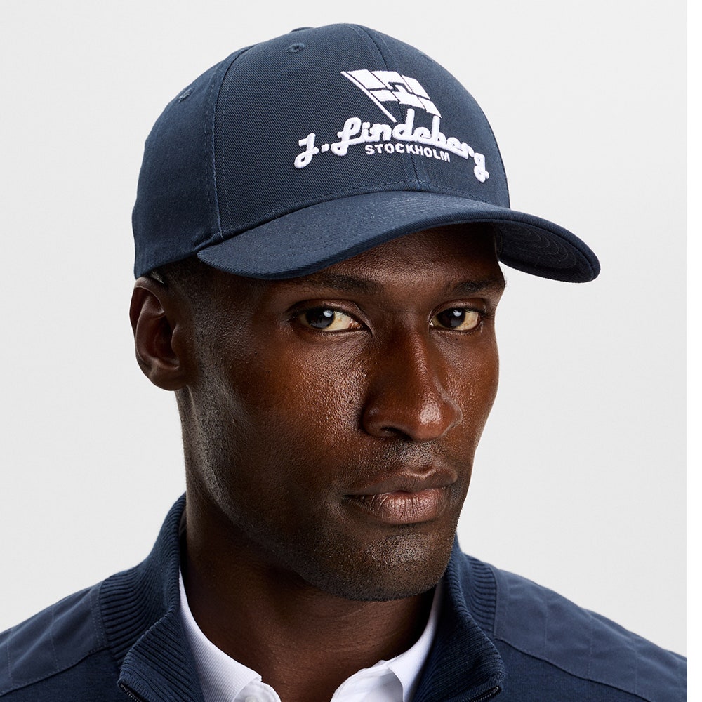 J.Lindeberg Golf Cap - Travers Stretch - JL Navy AW26