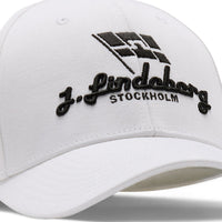 J.Lindeberg Golf Cap - Travers Stretch - White AW26