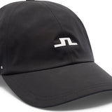 J.Lindeberg Golf Cap - Vinny Waterproof - Black AW26