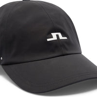 J.Lindeberg Golf Cap - Vinny Waterproof - Black AW26