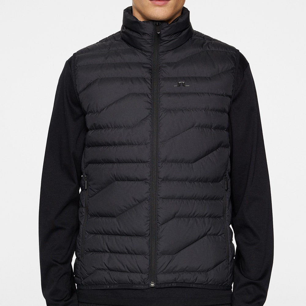 J.Lindeberg Golf Gilet - Cliff Light Down Vest - Black AW24