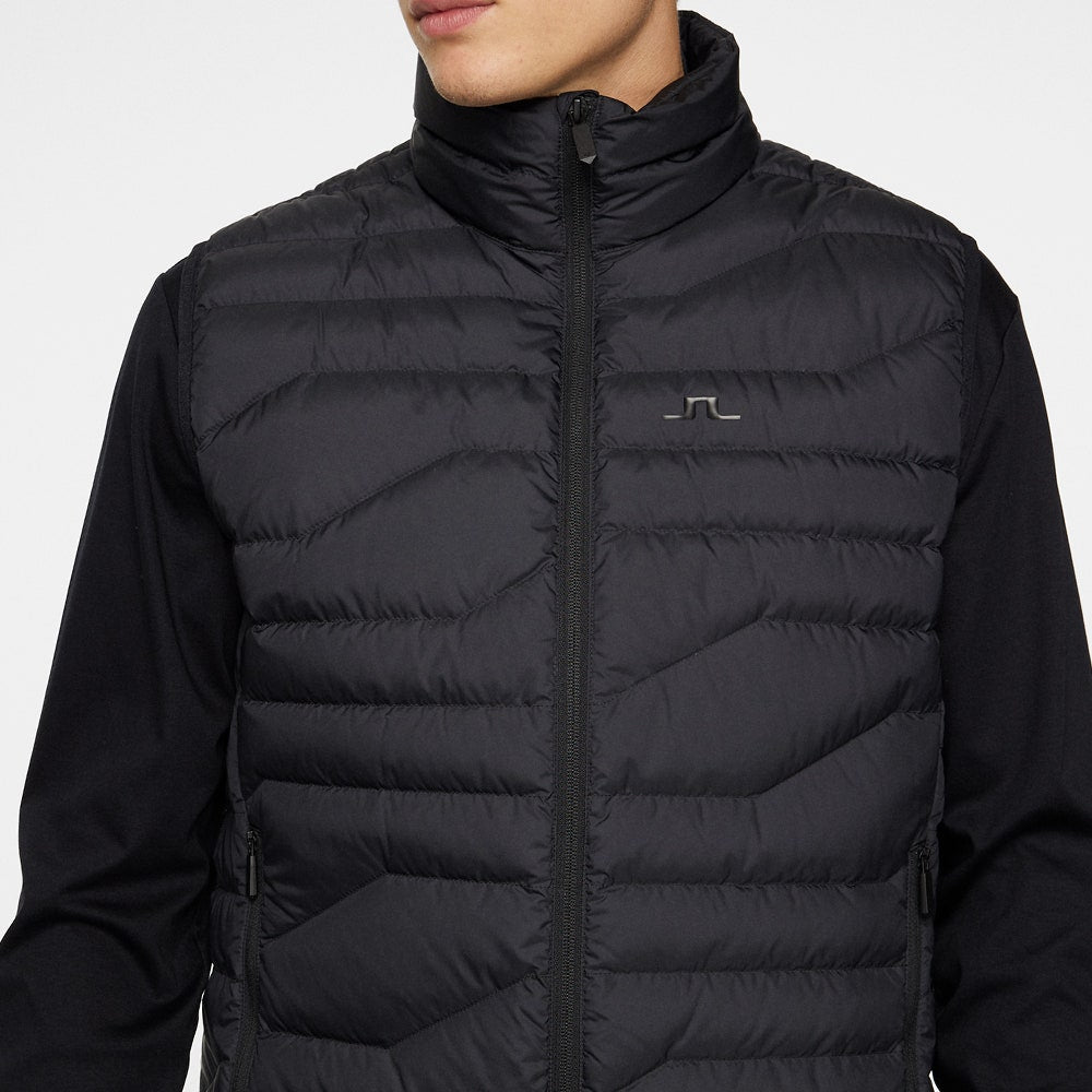 J.Lindeberg Golf Gilet - Cliff Light Down Vest - Black AW24