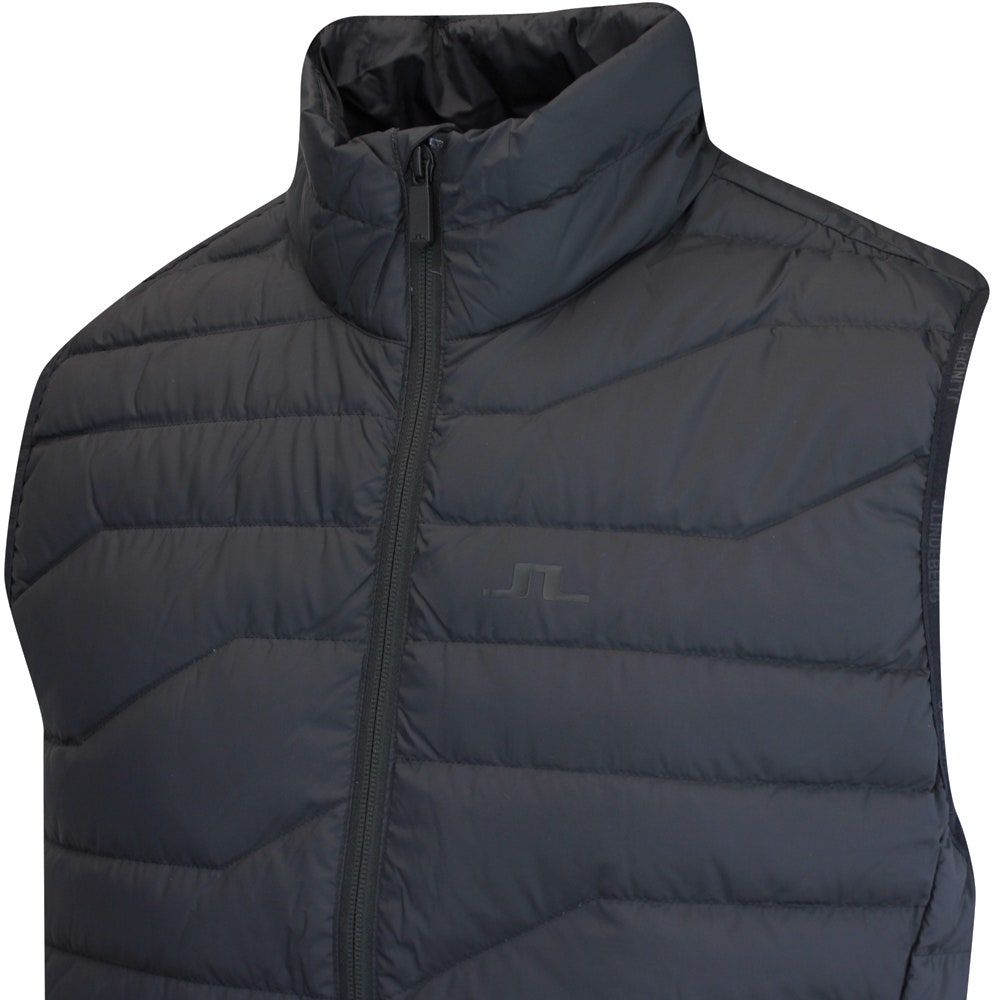 J.Lindeberg Golf Gilet - Cliff Light Down Vest - Black AW24
