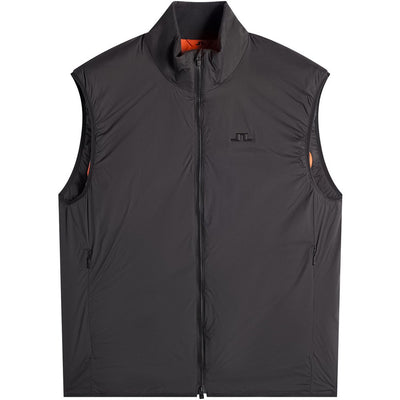 J.Lindeberg Golf Gilet - Clinton Padded Vest - Black AW26