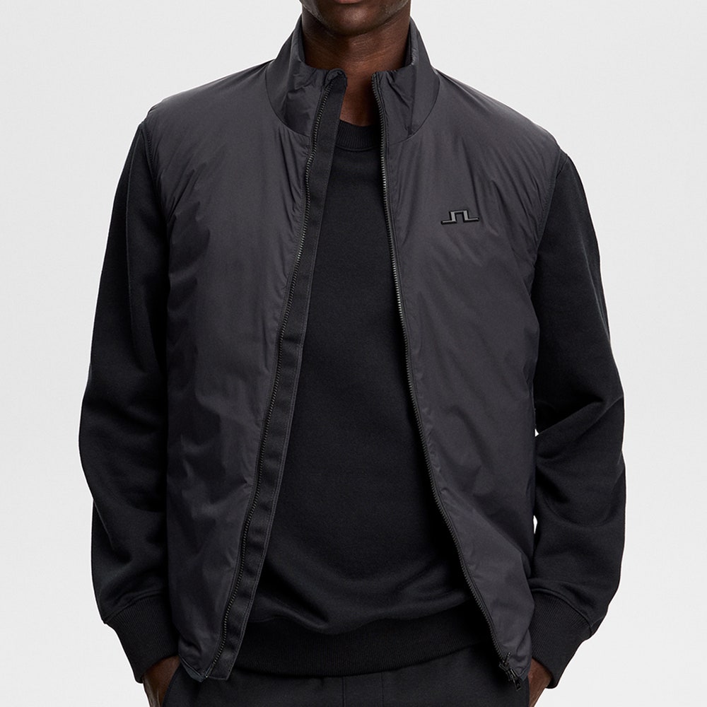 J.Lindeberg Golf Gilet - Clinton Padded Vest - Black AW26