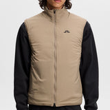 J.Lindeberg Golf Gilet - Clinton Padded Vest - Brindle AW26