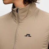 J.Lindeberg Golf Gilet - Clinton Padded Vest - Brindle AW26