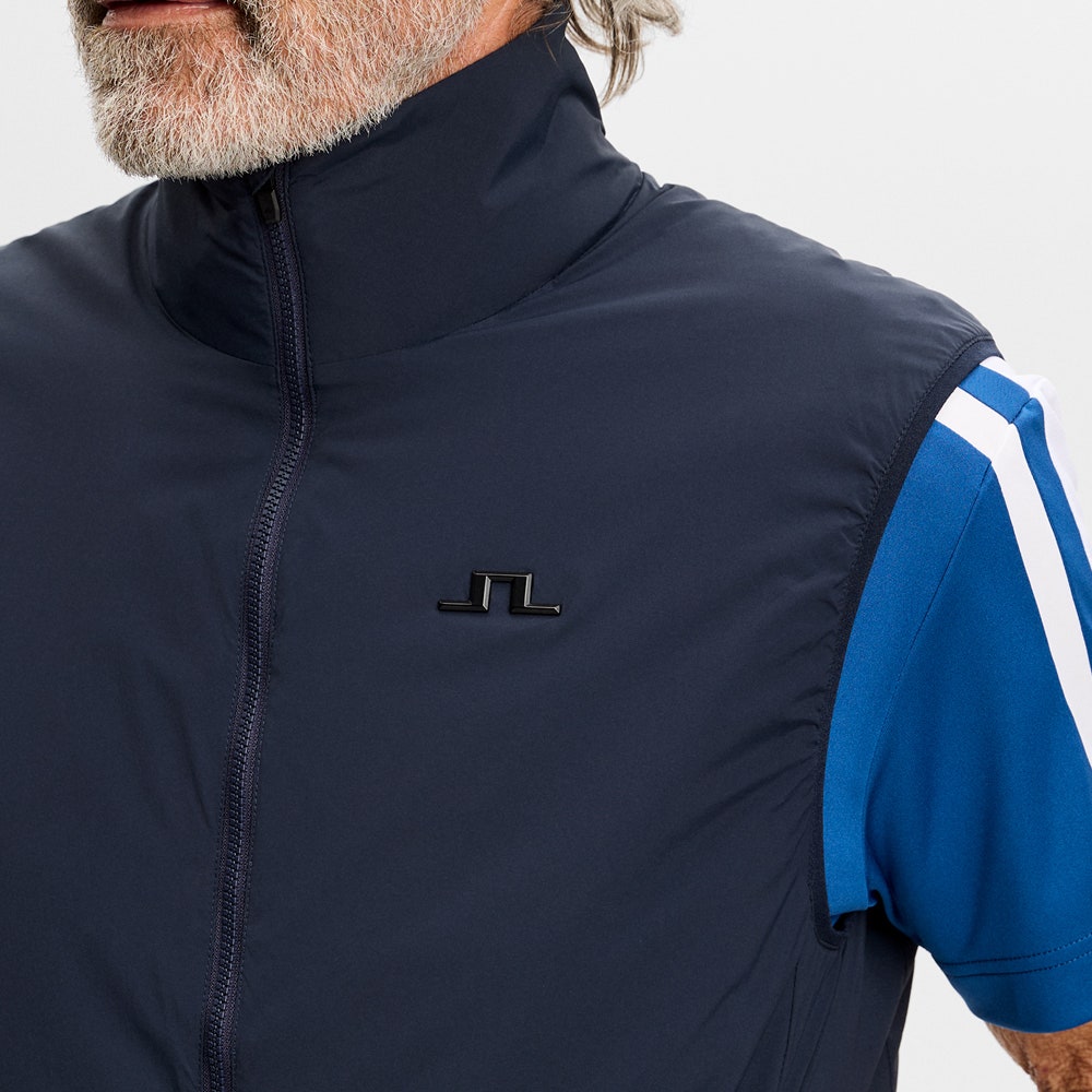 J.Lindeberg Golf Gilet - Clinton Padded Vest - JL Navy AW26