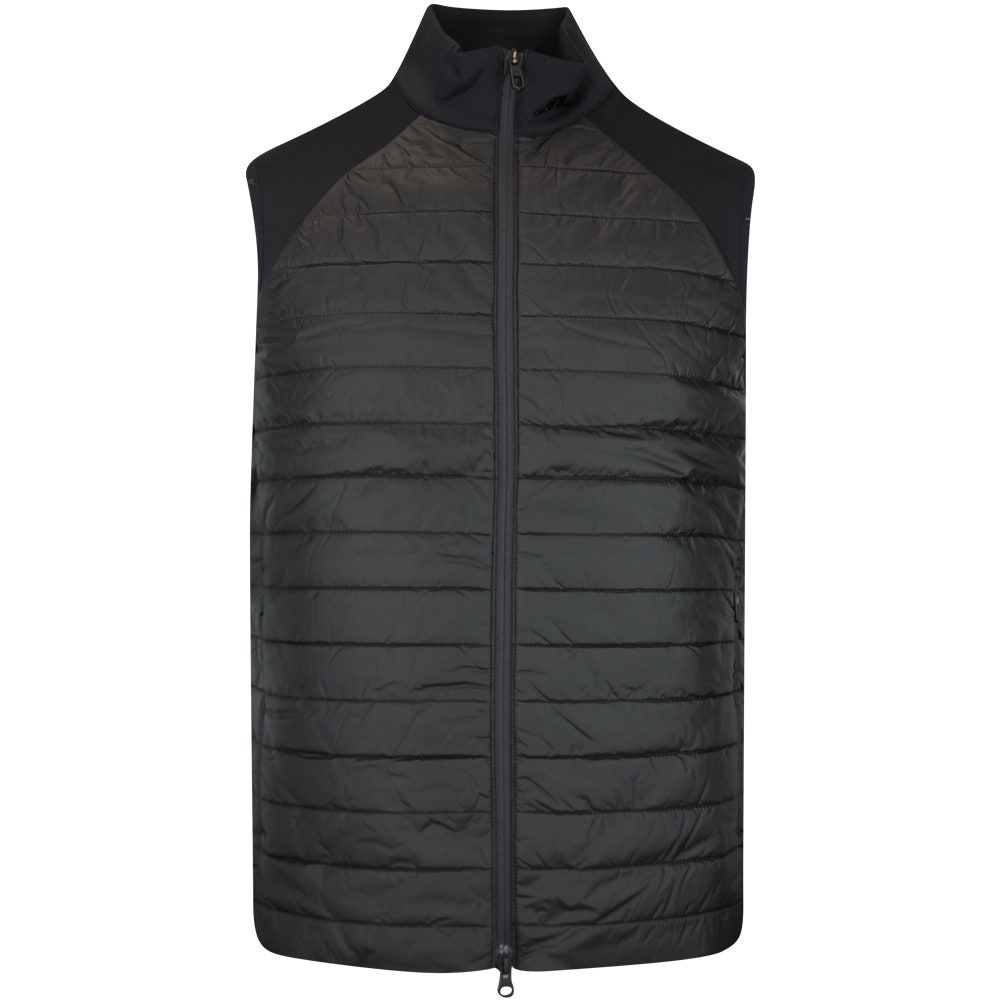 J.Lindeberg Golf Gilet - Hayden Quilt Hybrid Vest - Black AW25