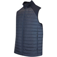 J.Lindeberg Golf Gilet - Hayden Quilt Hybrid Vest - JL Navy AW25