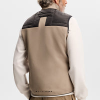 J.Lindeberg Golf Gilet - Heyden Quilted Hybrid Vest FZ - Black SS26