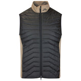 J.Lindeberg Golf Gilet - Heyden Quilted Hybrid Vest FZ - Black SS26