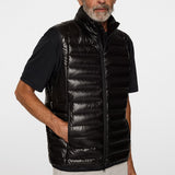 J.Lindeberg Golf Gilet - Oden Light Down Vest - Black AW25