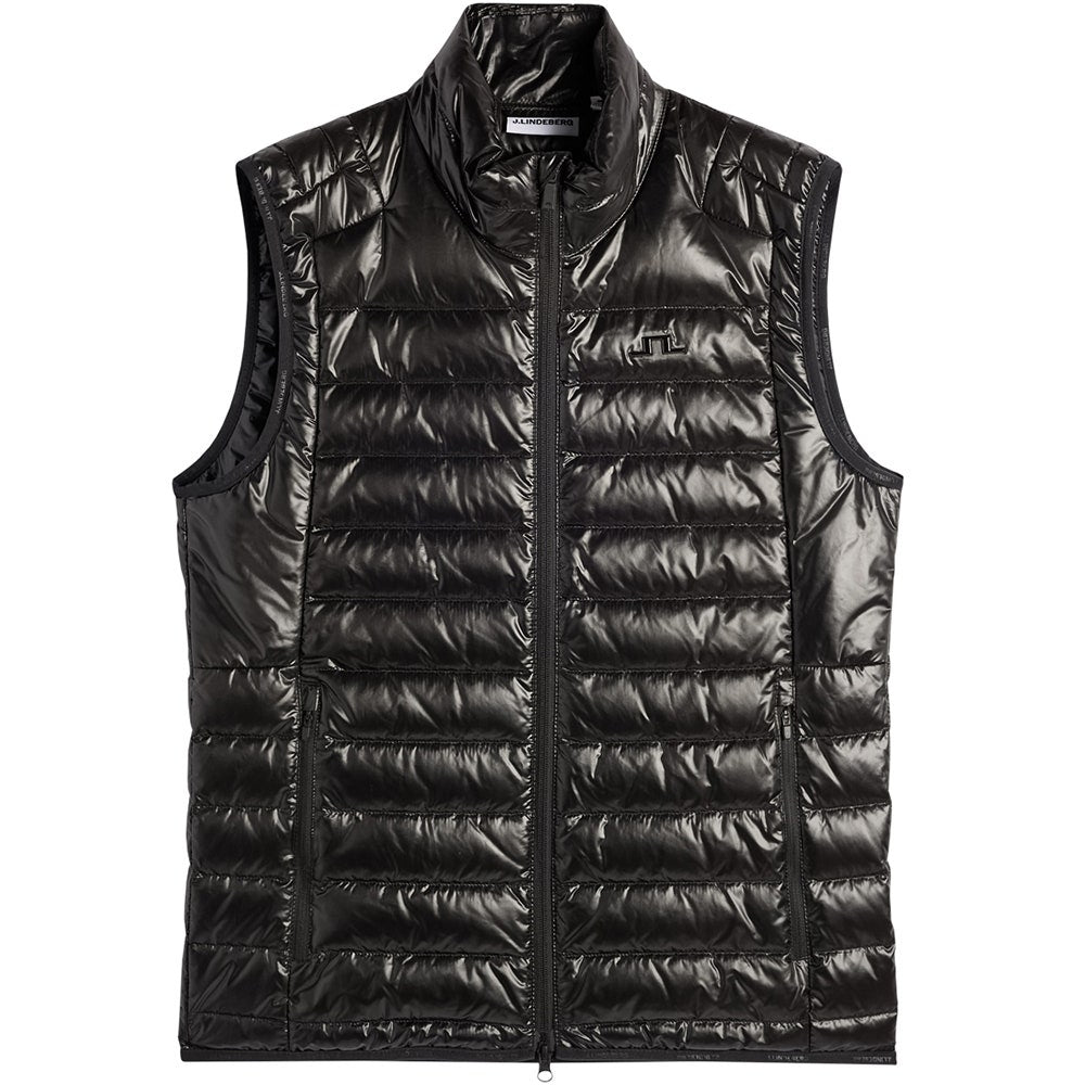 J.Lindeberg Golf Gilet - Oden Light Down Vest - Black AW26