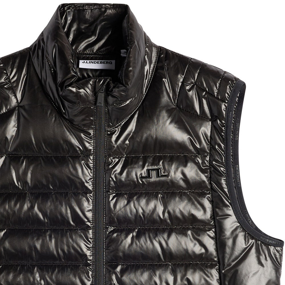 J.Lindeberg Golf Gilet - Oden Light Down Vest - Black AW26
