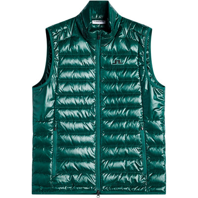 J.Lindeberg Golf Gilet - Oden Light Down Vest - Forest Biome AW26