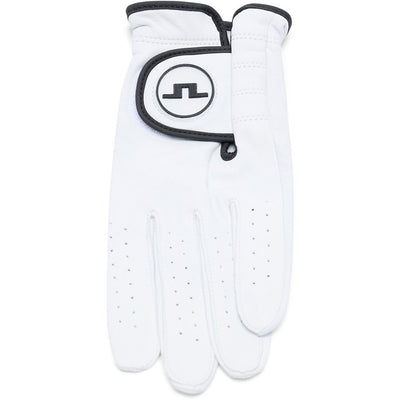 J.Lindeberg Golf Glove - Rudd Leather LH - White SS26