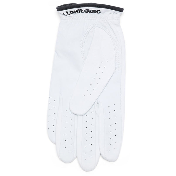 J.Lindeberg Golf Glove - Rudd Leather LH - White SS26