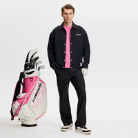 J.Lindeberg Golf Jacket - 30Y Cam Coach Overshirt - Black SH26