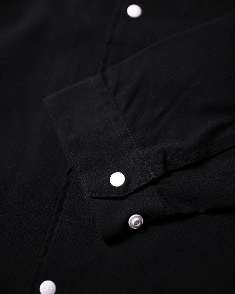 J.Lindeberg Golf Jacket - 30Y Cam Coach Overshirt - Black SH26