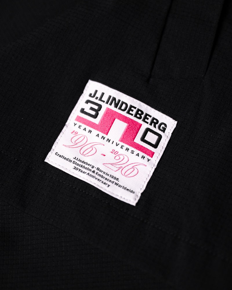 J.Lindeberg Golf Jacket - 30Y Cam Coach Overshirt - Black SH26