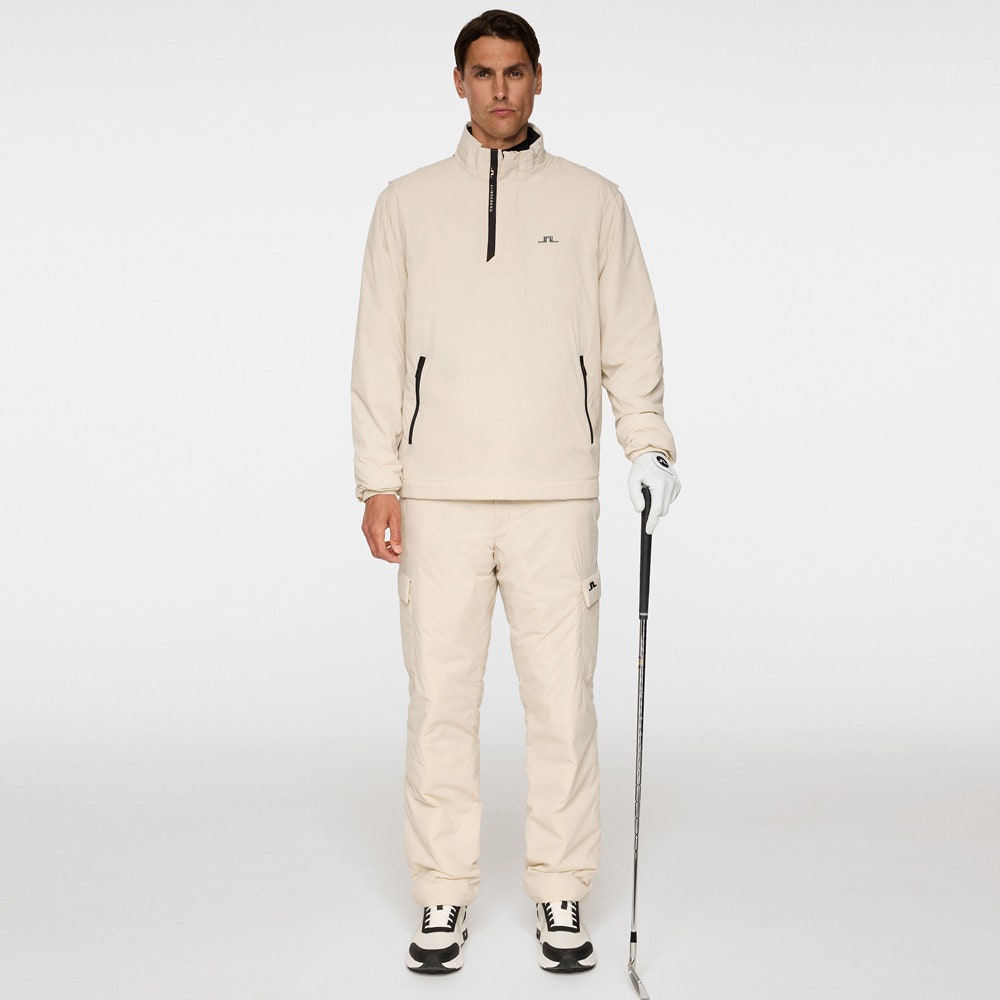 J.Lindeberg Golf Jacket - Aksel Padded SW Pro QZ - Moonbeam AW25
