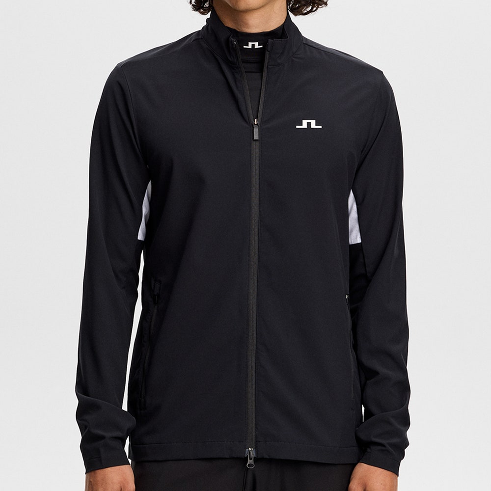 J.Lindeberg Golf Jacket - Bridge FZ Hybrid - Black AW26
