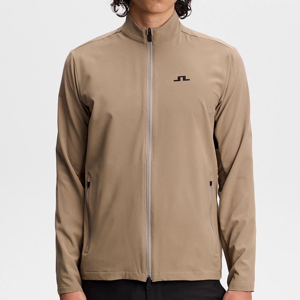 J.Lindeberg Golf Jacket - Bridge FZ Hybrid - Brindle AW26